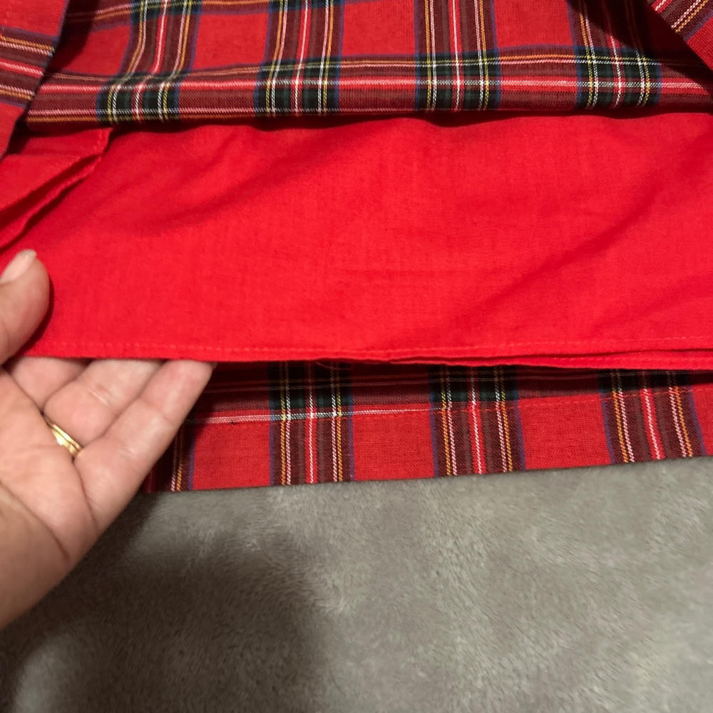Women's ENGLISH FACTORY Red Plaid Mini Skirt M - Picture 3 of 4